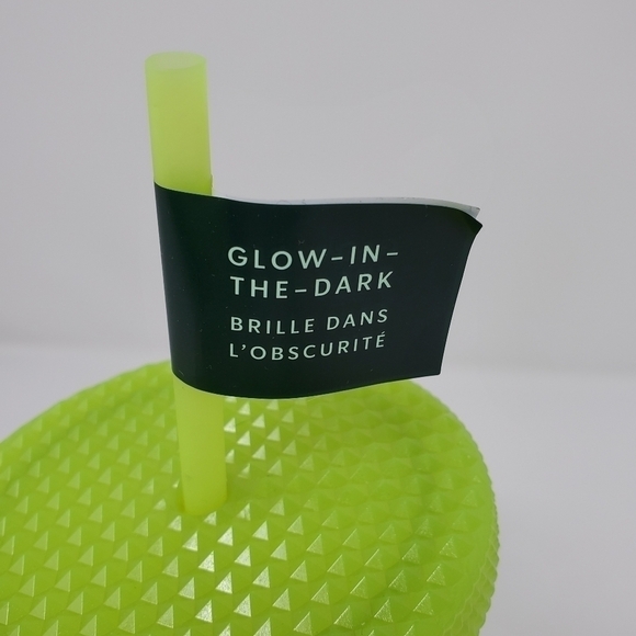 STARBUCKS NWT GLOW IN THE DARK GREEN 16 OZ TUMBLER HALLOWEEN SPOOKY COFFEE - Picture 5 of 11